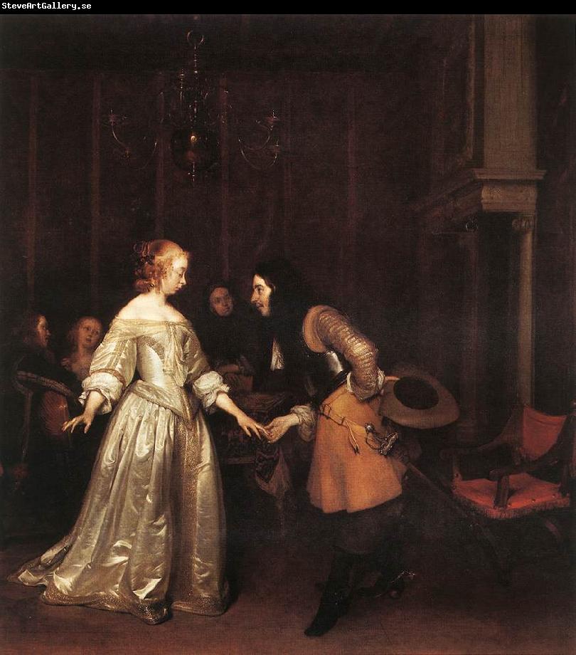 TERBORCH, Gerard The Dancing Couple rt